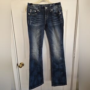 Miss Me Jeans Size 27 With Crystal Studs Excellent Condition
